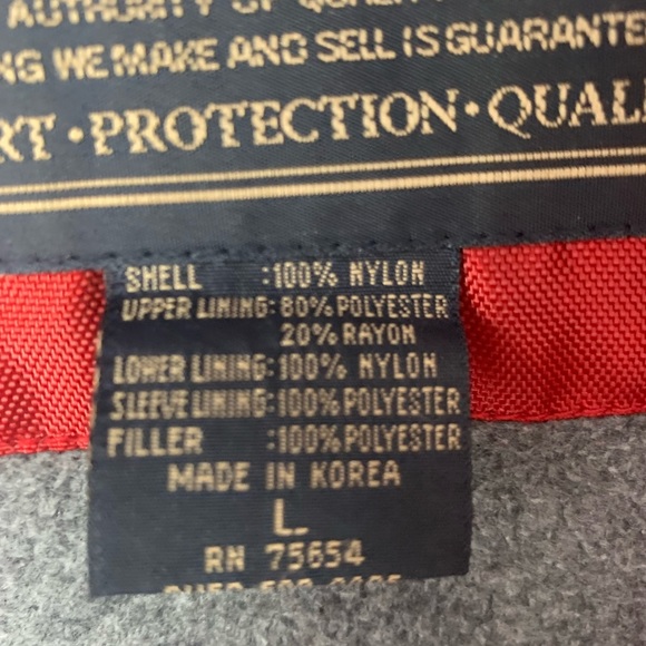 ABERCROMBIE & FITCH men’s red waterproof windproof varsity winter jacket - Picture 8 of 14